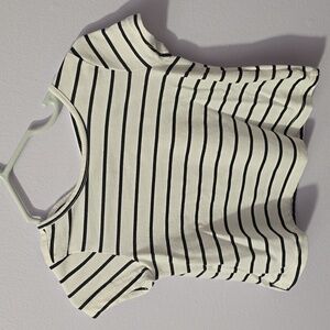 The Children's Place Black and White Striped Tee